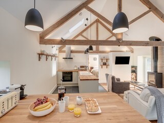 Offene Küche und Sitzecke