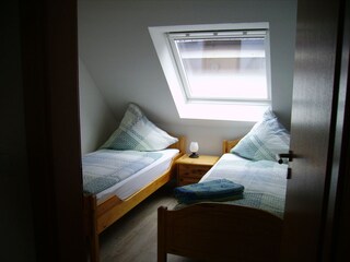 Schlafzimmer mit Kleiderschrank, Ausrichtung nach Osten