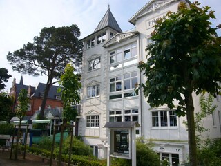 Die Villa Freia - direkt am Strand von Binz.