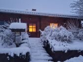 Blockhaus im Winterkleid