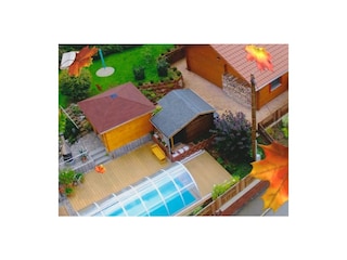 Ferienhaus von der Vogelperspektive