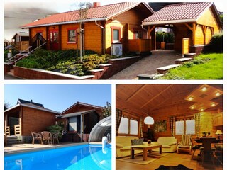 Ferienblockhaus mit Pool