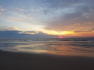 Sonnenuntergang am Strand