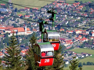 Gondeln der Kampenwandseilbahn