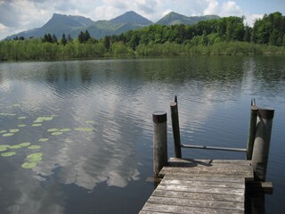 Steg am Bärnsee bei Aschau