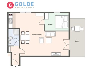 Ferienwohnung St. Peter-Ording Grundriss 28