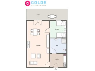 Ferienwohnung St. Peter-Ording Grundriss 21
