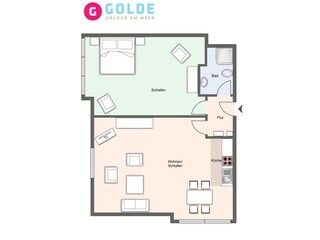 Ferienwohnung St. Peter-Ording Grundriss 23