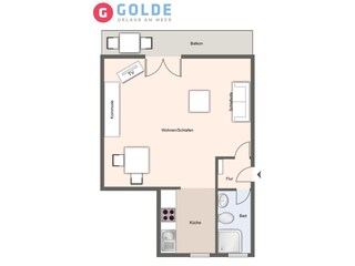 Ferienwohnung St. Peter-Ording Grundriss 21