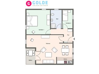 Ferienwohnung St. Peter-Ording Grundriss 27