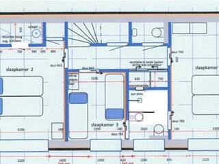 Casa per le vacanze Den Burg Pianta del piano 32