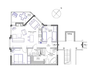 Vakantieappartement Baabe Grondplan 20