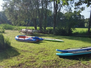 Wassersportgeräte nach Absprache nutzbar