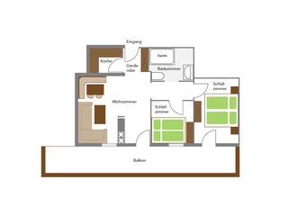 Appartamento per vacanze Alpbach Pianta del piano 29