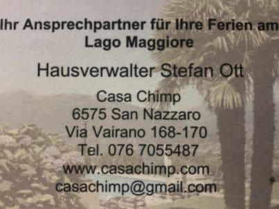 Firma Ferienanlage Casa Chimp - HerrOtt Ott