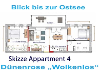 Skizze  Appartment