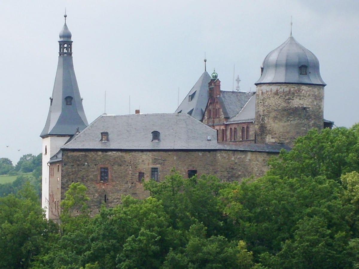 Burg Mylau von der Terrasse gesehen