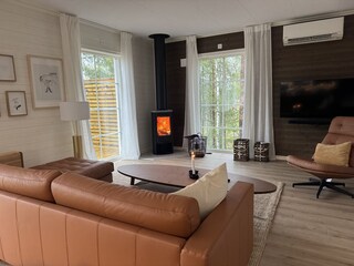 Wohnbereich mit Kamin