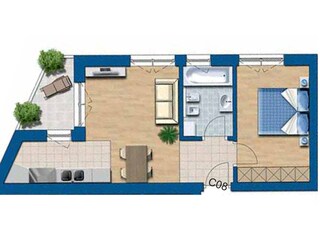 Appartamento Meran Pianta del piano 21