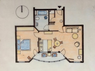 Grundriss der Wohnung