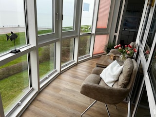 Der Balkon von Osten