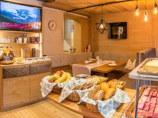 Aufenthaltsraum - Esszimmer Pension Sonnleitn Stubai