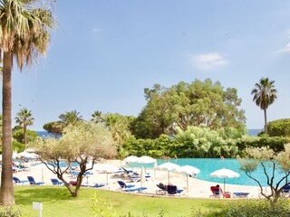 Sun-beds around the pool