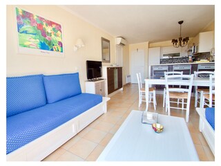 Other side of living (2 x sofa beds)