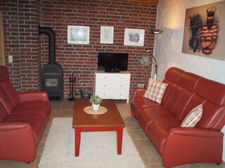 Sitzecke mit Ofen