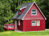 Ferienhaus mit Balkon im Grünen