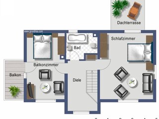 Layout upper floor