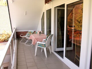 Sitzecke auf der Loggia