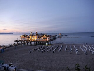 Seebrücke Sellin bei Nacht