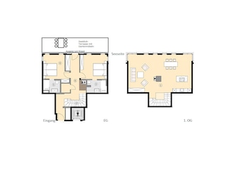 Grundriss der Ferienwohnung Küstenblick