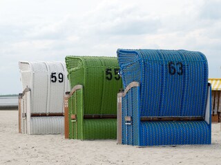 Flair am Meer im Strandkorb