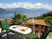 Balcony with breathtaking views of the Lake Maggiore