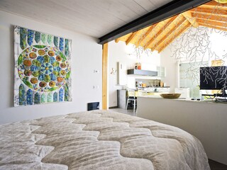 Schlafnische mit Doppelbett