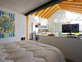 Schlafnische mit Doppelbett