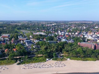 Anblick vom Meer aus