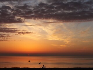 Wattblick mit Sonnenaufgang