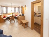 Dining nook and kitchen of holiday apartment Insel Wörth