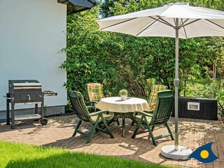 Terrasse mit Sitzmöglichkeit