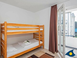 Schlafzimmer mit Etagenbett