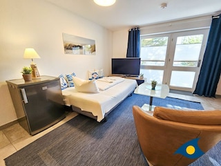 Schlafmöglichkeit für die 3. Person auf der Schlafcouch