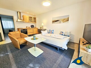 Schlafmöglichkeit für die 3. Person auf der Schlafcouch