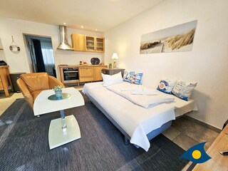 Schlafmöglichkeit für die 3. Person auf der Schlafcouch