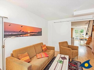 Wohnzimmer mit Blick auf den Essbereich