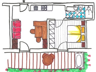 Appartamento per vacanze Steinegg Pianta del piano 21