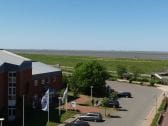 Vom Wintergarten: Blick auf die Nordsee und Pellworm