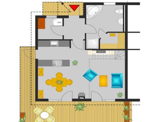 Casa de vacaciones Nordhorn Plano de planta 34